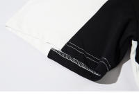 Camiseta Retro Unisex 2023 Estilo Preppy Con Parches Cuello Redondo Manga Corta Algodón Suave Y Transpirable Para Hombres Moda Casual Hip Hop - details 5