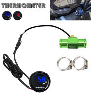 ZSDTRP Medidor Digital KOSO i-GEAR Universal Impermeable Pantalla LCD Roja/Azul Para Motocicleta 12V Termómetro - details 0