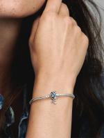 Pandora - Pulsera Pandora Moments with Cierres de Luna brilliant y Cadena De Serpiente-Plata de Ley - details 1