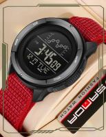 Reloj Digital SANDA Con Correa De Nylon Multifuncional Resistente Al Agua Para Estudiantes Reloj Deportivo Militar Con Alarma Y Pantalla LED - details 17