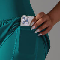 Shorts Deportivos De Mujer Para Gimnasio Y Tenis Con Bolsillos Pantalones Elásticos De Yoga Y Golf Entrenamiento Correr - details 35