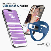 INTOYOU APP SERIES Rank Anillo Pene Vibrador todos tamaños con App Color Azul Juguetes sexuales - details 4
