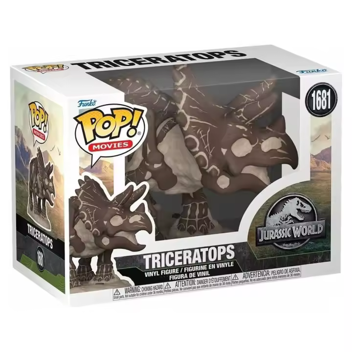 Funko Pop Movies Jurassic World Figura Triceratops Fossil Juguetes - 1