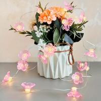 Luces De Fairy De Flor De Cerezo Rosa 1PC 10/20/30 LED Lámpara De Cadena Operada Por Batería Decorativa Para Interior Y Exterior - details 4