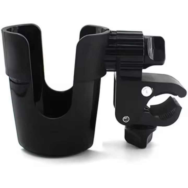 Portabotellas para bicicleta - Portavasos - Portabotellas - Portavasos giratorio - Negro - 1