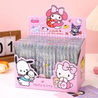 Sanrio 12pcs Bolígrafos Gel De 0.5mm Negro Para Estudiantes Con Diseños Lindos De Kuromi Melody Cinnamoroll Pochacco Suministros Escolares Y De Oficina - details 4
