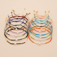Pulsera Bohemia Hecha a Mano Con Perlas Naturales Y Granos De Arroz Coloridos Estilo Único Y Niche Para Mujeres - details 2