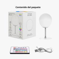 Lámpara de Silicona LED Colorida Antiestrés con Control Remoto - Juguete de Descompresión para Oficina y Decoración de Luz Nocturna - details 5