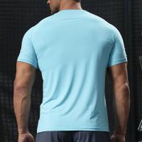 Camiseta Deportiva De Secado Rápido Para Hombres Manga Corta Entrenamiento En Gimnasio Camiseta De Fitness Transpirable Para Correr Sportswear - details 7