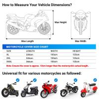 Cubierta Para La Motocicleta Impermeable 190T Poliéster Tafetán Resistant Al Desgas Protección UV Y Antichicken Para Todas Las Estaciones Adecuada Para Exterior Y Interior Scooter - details 1