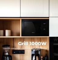 Microondas integrable EVVO Mi35 , 25L de Capacidad, Grill 1000W, Efecto Brillante, Multifunción, 8 Funciones, Temporizador - details 1