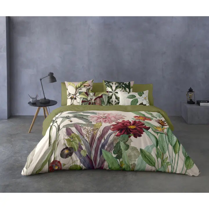 NATURALS - Funda Nórdica Estampada - 100% Algodón - Extra Suave - Incluye Funda Nórdica + 1 o 2 Fundas de Cojines - Fabricado en España - Modelos Florales - Cama 90/135/150/180 - 1