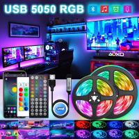 Tiras LED SMD 5050 1-30M USB RGB Control Bluetooth APP Luces Flexibles Para Decoración De Paredes Y Techo En Sala De Estar - details 0