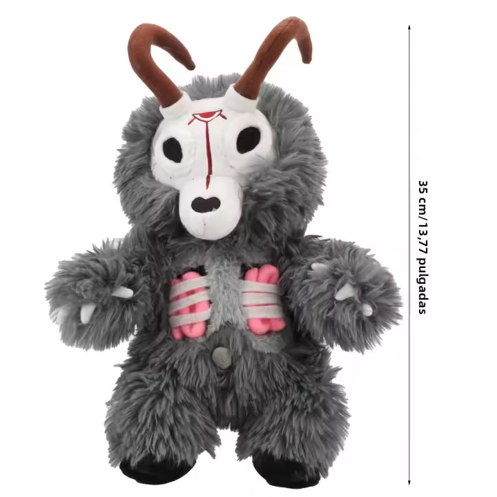 Juguete De Peluche BIGEARDOG Kawaii Cartoon Cabeza De Ciervo Zombi Wendigo Regalo Creativo Para Cumpleaños Y Halloween Decoración De Habitación Unisex - 1