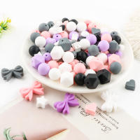 63pcs Cuentas De Silicona En Forma De Mariposa Nudo Estrella Corona Para Crear Joyería Accesorios DIY Para Bolígrafos Y Llaveros - details 4