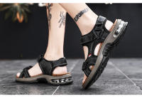 Sandalias De Verano Para Hombre En Cuero Genuino Gladiador Cómodas Para Playa Y Exteriores Tallas 38-46 Cierre Con Hebilla - details 22