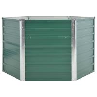 vidaXL Arriate de acero galvanizado 129x77 cm Color Gris,  Verde,  Marrón y mas - details 4