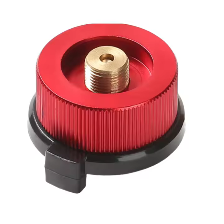 Adaptador De Estufa De Camping Al Aire Libre Convertidor De Horno Split Tipo Conector De Carburador De Gas Adaptador De Botella De Aluminio Para Camping - 1