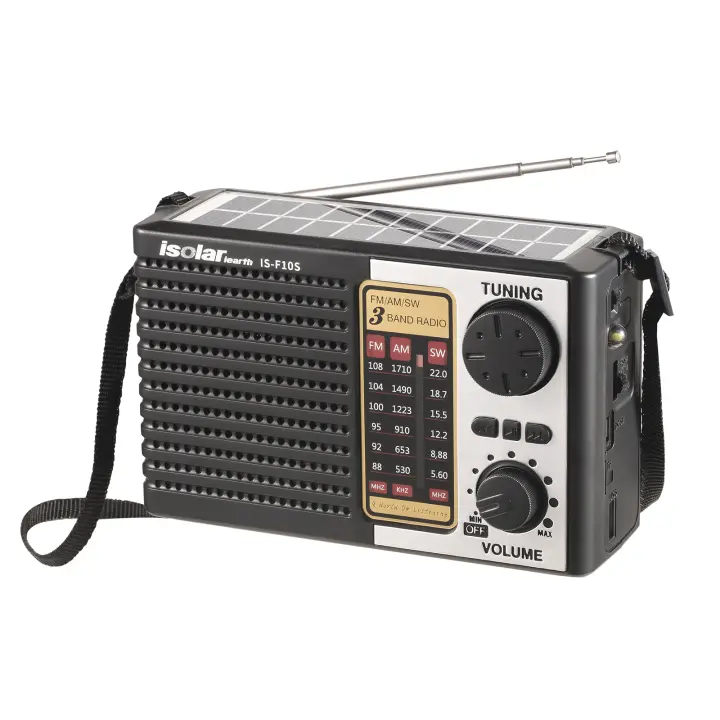 Radio De Emergencia Portátil With Energía Solar BT Ranura Para Tarjeta TF Inside Hand Al Aire Libre Preparación De Emergencias - 1