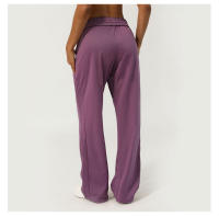 Pantalones Deportivos De Mujer Con Cintura Alta Y Bolsillo Lateral Pantalones Anchos Para Correr Y Gimnasio - details 3