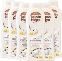 Tulipán Negro Gel de Baño Coco Pure White – Pack Ahorro 6x650 ml – Hidratación y Aroma Exótico para Todo Tipo de Piel【ROUA】 - details 1