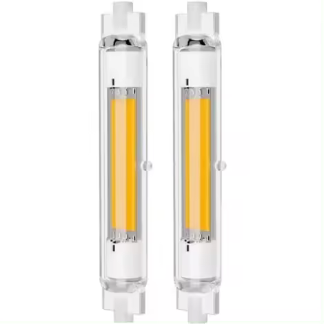 Bombilla LED regulable R7S de 118 mm, 30 W, equivalente a halógeno de 300 W, blanco cálido 3000 K (paquete de 2) - 1