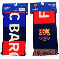 Bufandas FC Barcelona Blaugranas con Flecos Decorativos a Contraste 140x20 Cm - details 3
