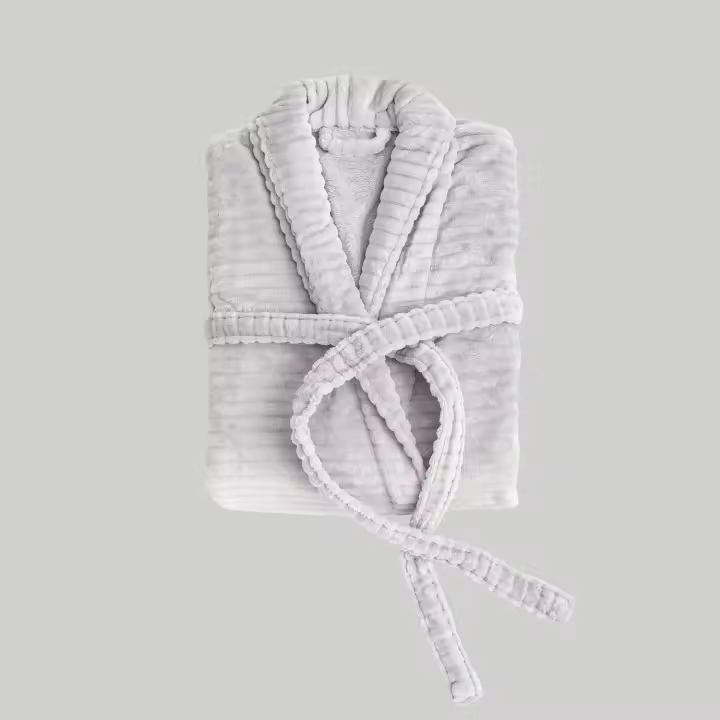 Bata Leo Gris LlarTextil - Ultra Cálida y Ajustable - 1