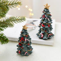 Adornos De Navidad En Resina Miniatura Para Decoración De Escritorio Árbol De Navidad Regalos Modernos Estilo Inicial - details 0