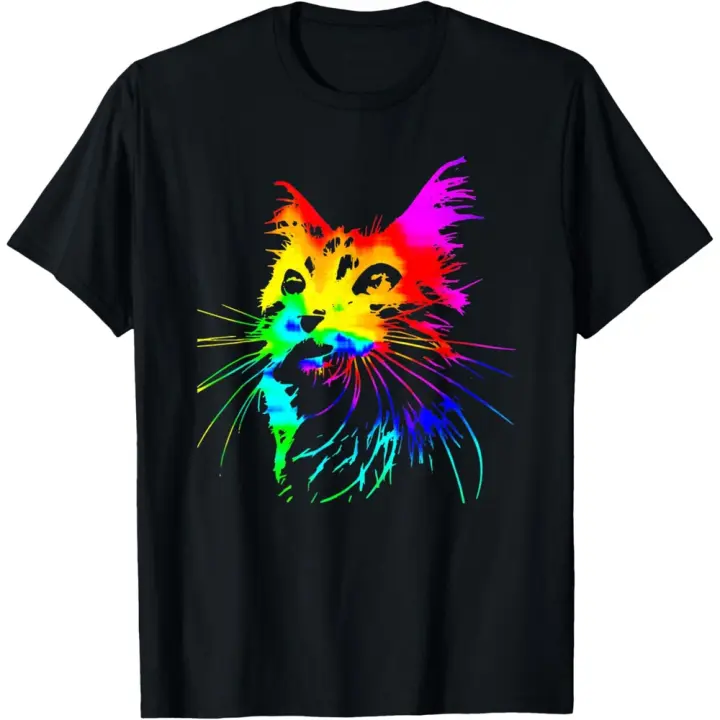 Camiseta de Manga Corta, 100% Algodón, Ropa Unisex para Hombres y Mujeres en 5 Tallas, Camiseta Negra, Cuello redondo con estampado. - 1