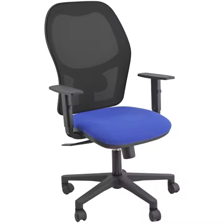 Unisit silla administrativa sincro hubble reposabrazos ajustables azul - 1