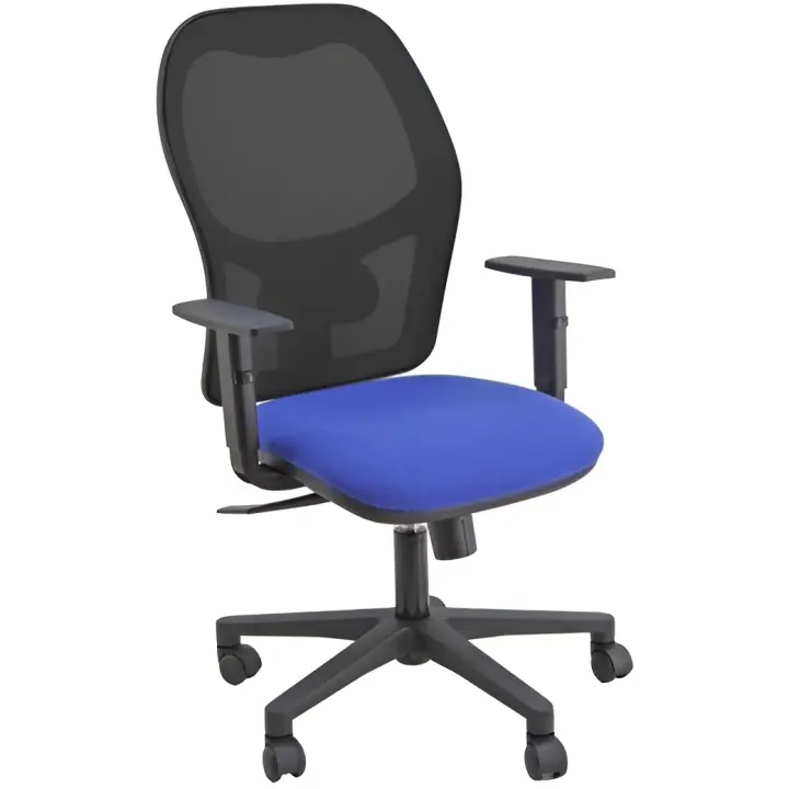 Unisit silla administrativa sincro hubble reposabrazos ajustables azul - 1