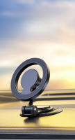 Soporte Movil Coche, Soporte magnético para teléfono de Aleación de zinc con rotación ajustable de 360 Grados-Montaje en comparación, no impermeable, compatible con Automóviles, Diseño de metal plegable Redondo - details 0