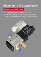 Válvula Direccional De Control Pneumática 3V210-08 Con 3 Caminos Y 2 Posiciones DC12V DC24V AC110V AC220V Con Silenciador Para Pneumática - details 2