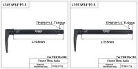 HEPPE Juego De Frente Para Bicicleta Con Eje Transversal Compatible Con Bicis MTB Y Carretera Quick Release M15xP1.5 Longitud 120-158mm Piezas - details 0