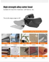 Tijeras Eléctricas Recargables Para Telas Y Cuero Cabezal De Acero Tungsteno Cortador De Batería Herramientas De Corte - details 11