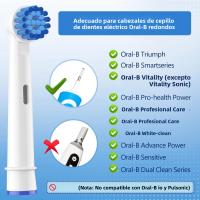Cabezales De Repuesto Suaves Para Encías Sensibles 4/8/12/16/20 Pack Compatible Con Eléctricos Oral B Braun Cuidado Dental Para Adultos - details 1