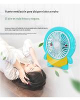 Ventilador eléctrico de dibujos animados para dormitorio de estudiantes, oficina, ventilador de escritorio silencioso, mini ventilador portátil pequeño para el hogar - details 8
