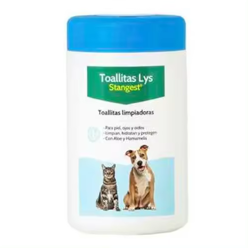 Stangest Vet Toallitas Lys Piel Ojos Oidos Perros Y Gatos 120Ud - 1