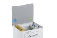 DON HIERRO - Cubo de basura y reciclaje lacado, 3 cubos gran capacidad, CUBEK- - details 0