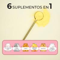 Colágeno sabor a elegir NEUTRO o MANGO y MARACUYÁ - Cabello más grueso, denso y fuerte - Uñas más fuertes - Piel más firme, elástica, tersa y luminosa, arrugas más difuminadas - Mejora de la celulitis y flacidez - Alma Secret - details 1