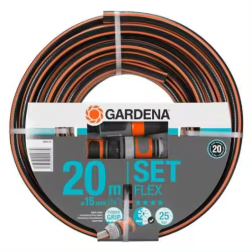 Manguera GARDENA Flex 15 milimetros 20 metros+accesorios - 1