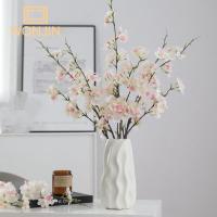 1PC Decoración De Habitación Con Flores Artificiales De Cerezo Rosa Y Blanca Para Bodas Y Decoración Del Hogar Estilo Silken - details 2