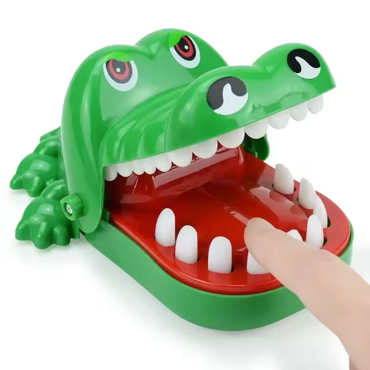 Juguete De Dientes De Cocodrilo Interactivo Para Niños Juguetes Creativos Y No Tóxicos Cadena Para Llaves Juego De Dentista Con Alligator Familiar Para Fiestas - 1