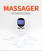 Masajeador Eléctrico De Fisioterapia Dual Canales Para Relajar Musculos Con 8 Almohadillas De Electrodo Gel Terapia De Cuidado De Salud - details 0