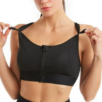 Sujetador Deportivo Ajustable Con Cierre Frontal Y Correa Elástico Para Mujer Shockproof Fitness Yoga Top De Cintura Baja - details 5