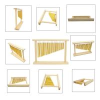Acordeón De Viento De Madera Con Marco De Pie 20 Tonos Instrumento De Percusión Decorativo Con Palos Para Jardín Y Interiores Para Niños Y Adultos - details 9