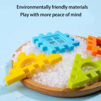 Bloques De Construcción Grandes Con Ventanas Para Niños Y Niñas En Preescolar Y Primaria Juguetes De Ensamblaje De Plástico 71 Piezas Colores Y Estilos Aleatorios - details 2