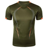 Camiseta De Deporte Para Hombres Verano Transpirable Secado Rápido Manga Corta Moda Deportiva Sin Capucha Cuidado Manual - details 37