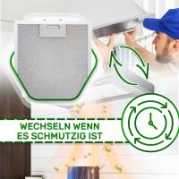 Filtros y Accesorios para Campana Extractora: Rejilla Antigrasa, Placa de Protección y Malla de Aluminio(Juego de filtros de 3 piezas para campanas de cocina 305 x 267 x 9mm) - details 0